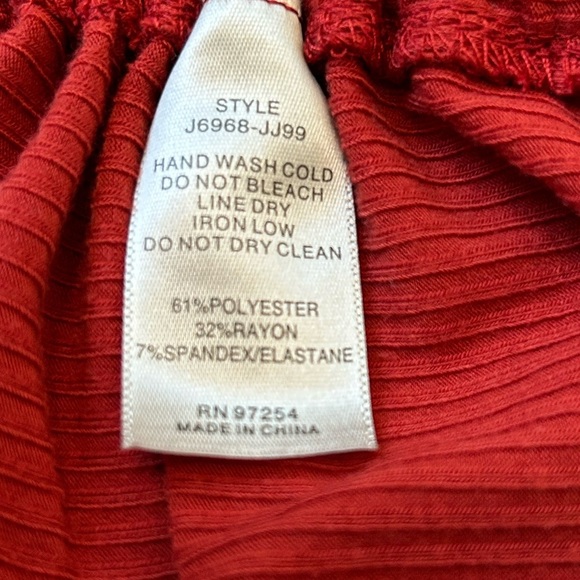 Forever 21 Rust Ribbed Tie-Back Blouse - Picture 3 of 8